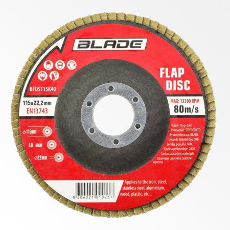 Blade flap disk fi115mm K60 standard ( BFDS115K60 )