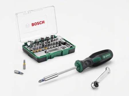 Bosch 27-delni set mini čegrtaljke + ručni odvrtač ( 2607017331 )