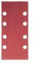 Bosch brusni papir 93mm x 186mm P60 sa čičkom crveni ( 2608607923 ) - Img 1