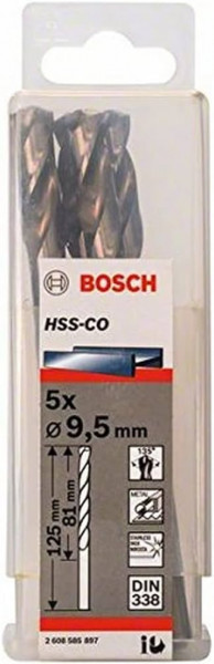Bosch burgija za metal HSS-Co, din 338 9.5 mm, 1 komad ( 2608585897 )
