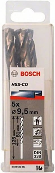 Bosch burgija za metal HSS-Co, din 338 9.5 mm, 1 komad ( 2608585897 ) - Img 1