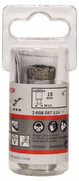 Bosch dijamantska burgija za suvo bušenje dry speed best for ceramic 16 x 30 mm ( 2608587114 ) - Img 1
