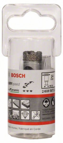Bosch dijamantska burgija za suvo bušenje dry speed best for ceramic 14 x 30 mm ( 2608587113 ) - Img 1