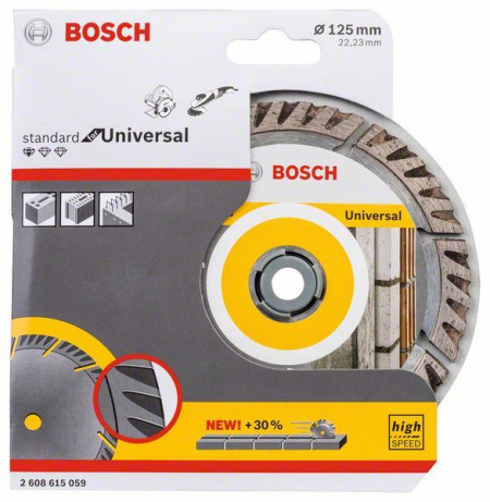 Bosch dijamantska rezna ploča standard for universal 125x22,23 125x22.23x2x10 ( 2608615059 )