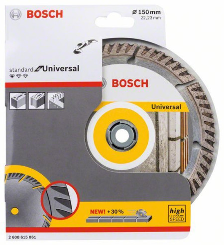 Bosch dijamantska rezna ploča standard for universal 150x22,23 150x22.23x2.4x10mm ( 2608615061 )
