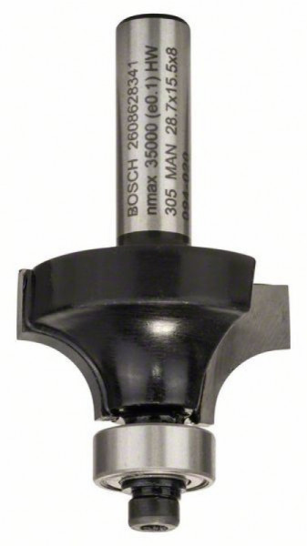 Bosch glodala za zaobljavanje 8 mm, R1 8 mm, L 15,2 mm, G 53 mm ( 2608628341 )