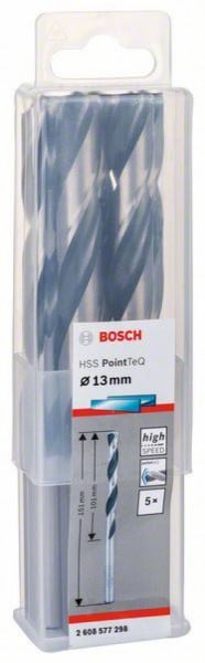 Bosch HSS spiralna burgija PointTeQ 13,0 mm ( 2608577298 ) - Img 1