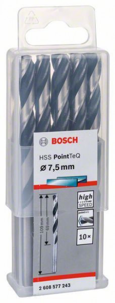 Bosch HSS spiralna burgija PointTeQ 7,5 mm ( 2608577243 )