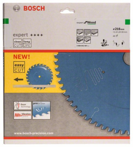 Bosch list kružne testere expert za drvo 216 x 30 x 2,4 mm, 48 ( 2608642497 ) - Img 1