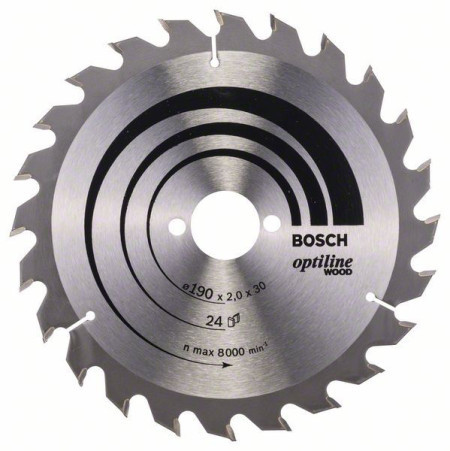 Bosch list kružne testere optiline wood 190 x 30 x 2,0 mm, 24 ( 2608641185 )
