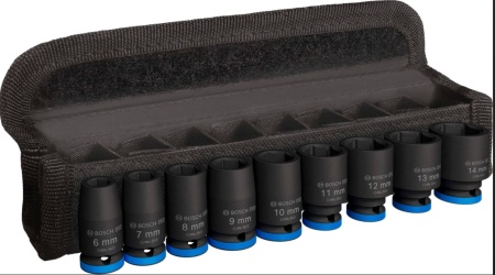 Bosch PRO Impact Socket Set, 1/4", standardni, 9 delova ( 2608003034 )