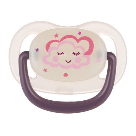 Canpol babies silikonska varalica 0-6m night dreams 22/500 (1kom) pink ( 22/500_pin )