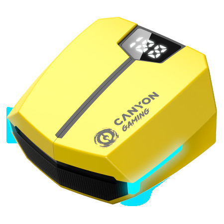 Canyon GTWS-2, gaming true wireless headset yellow ( CND-GTWS2Y ) - Img 1