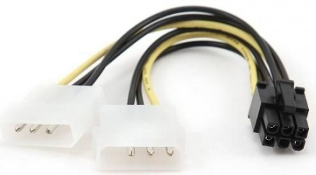 CC-PSU-6 Gembird Internal power adapter Molex - 6-Pin for PCI express video cards 15cm - Img 1