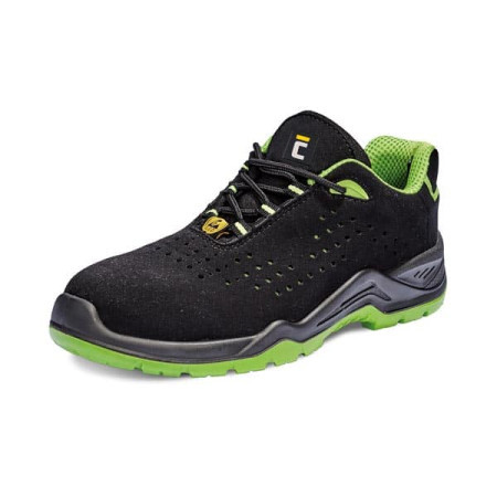 Cerva Halwill s1p esd zaštitne plitke cipele, mikrofiber, crno-zelena veličina 47 ( 1020021483750047 ) - Img 1