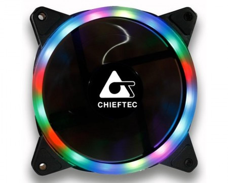 Chieftec ventilator 12025-SLC RGB 120mm x 120mm x 25mm bulk - Img 1