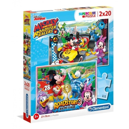 Clementoni Mickey and roadster racers 2x20delova ( 070343 )