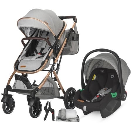 Coccolle Ravello Kolica za Bebe 3u1 Siva ( 10270 )