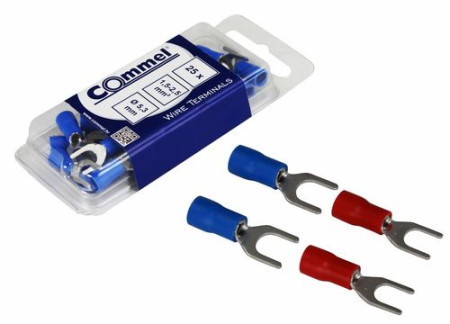 Commel viljuškasta papučica 0.5-1.5mm2, 4.3mm, 25kom ( c365-851 )