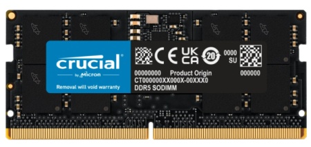 Crucial ct16g48c40s5 4800mhz  ram sodimm ddr5 16gb micron -1