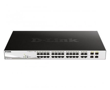 D-Link 28 gbps smart managed PoE switch 4xSFP DGS-1210-28MP ( 0431461 )