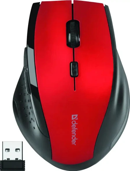 Defender bežični miš accura MM-365 6D crveni