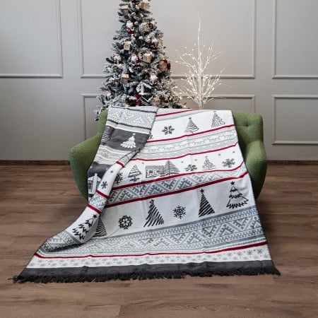 Dekordom Ćebe cotton christmas 200x230 - winter white 18100a ( 023775 )-1