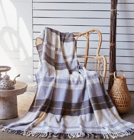 Dekordom ćebe scotch blanket 130x170 - psk22318a - plaid grey ( 024195 )