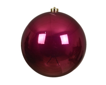 Dekordom novogodišnja dekoracija - hanging bauble 20cm 022418 - oxblood - kmg ( 043309 )