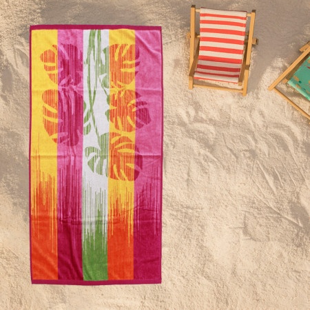 Dekordom plažni peškir beach master 70x140 - pop stripe multicolor ( 024437 )-1