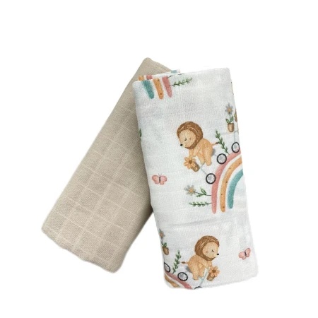 Deksi Muslin tetra pelene Meda duga bež 80x80cm ( 3885 )