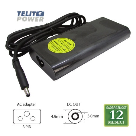 Dell 19.5V-6.67A (4.5*3.0 ) 130W-DL28O (slim oval ) laptop adapter ( 4363 )