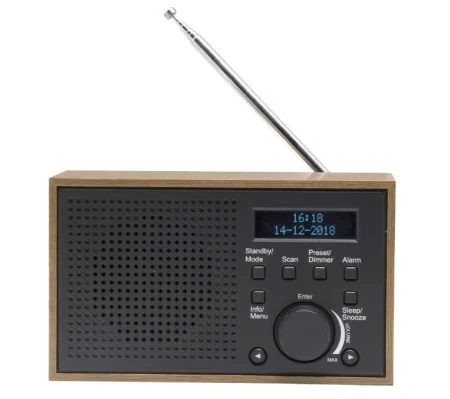 Denver DAB-46 FM Radio sivi -1