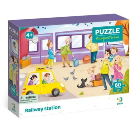 Dodo puzzle železnička stanica, 60 komada ( A066213 )