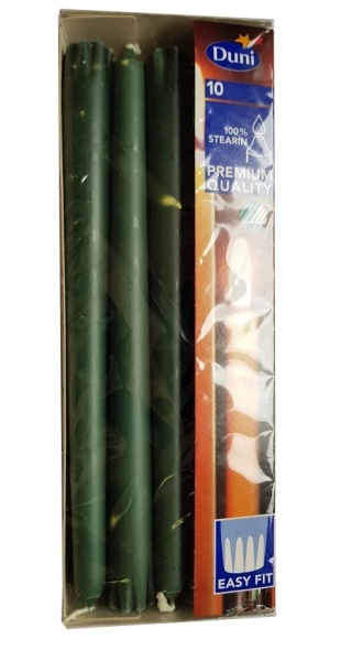 Duni Antique sveća tamno zelena 23,5cm 10/1 (pak) ( 440-005-151064 )