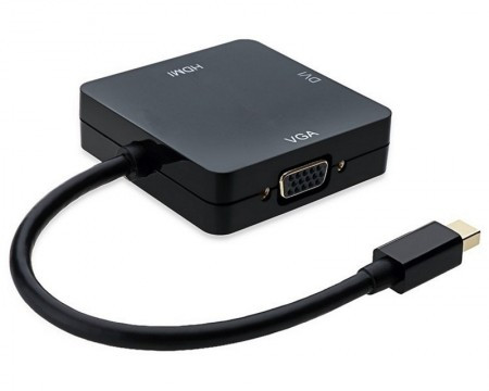 E-GREEN Mini DisplayPort - HDMI + DVI-I Dual Link + VGA D-Sub - Img 1