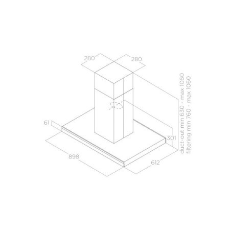 Elica adele is blix a 90x60 aspirator -1
