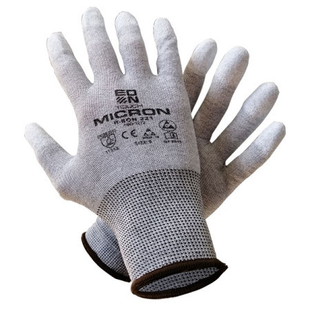 Eon Micron zaštitne rukavice, ugljenična vlakna/pu na vrhovima prstiju, sive boje veličina 8 ( 1010410245301080 ) - Img 1