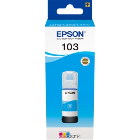 Epson 103 EcoTank cyan ink bottle ( C13T00S24A )