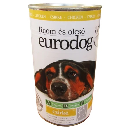 Euro dog konzervirana hrana classic 1240 g piletina ( 05080 )