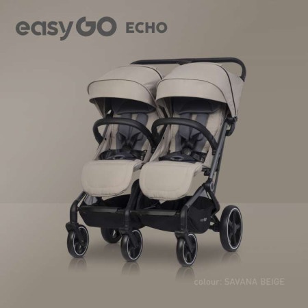 Eurocart easy go echo savana beige kolica za blizance ( W/EA/ECHO/SB )