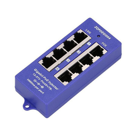 Extralink POE injector 4 port gigabit ( 1300 )