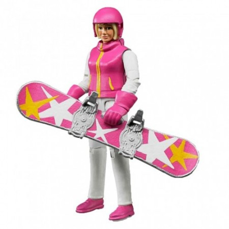 Figura žena na snowboard-u ( 604202 ) - Img 1