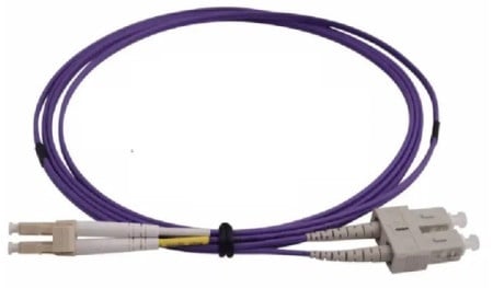 Fo sc/upc - lc/upc mm 2m om4 dx purple