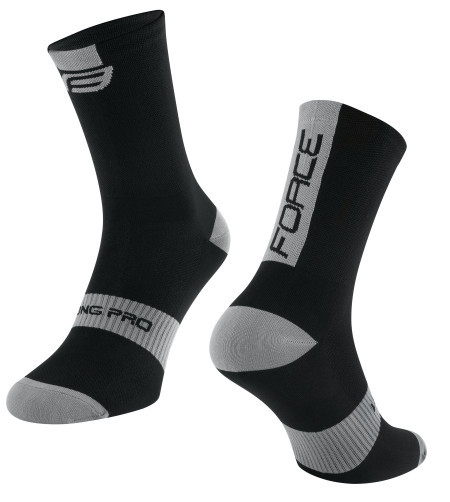 Force čarape long pro, crno-sive l-xl/42-46 ( 90090525 ) - Img 1