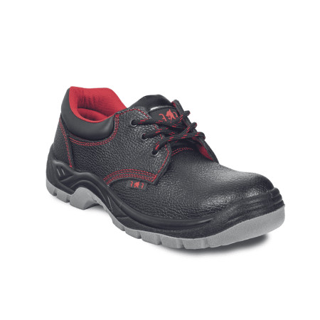 Fridrich s1 plitke zaštitne cipele, kožne, crno-crvene, veličina 43 ( 1020011257720043 )