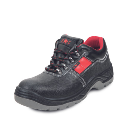 Fridrich s3 plitke zaštitne cipele, kožne, crno-crvena, veličina 37 ( 1020011258720037 )