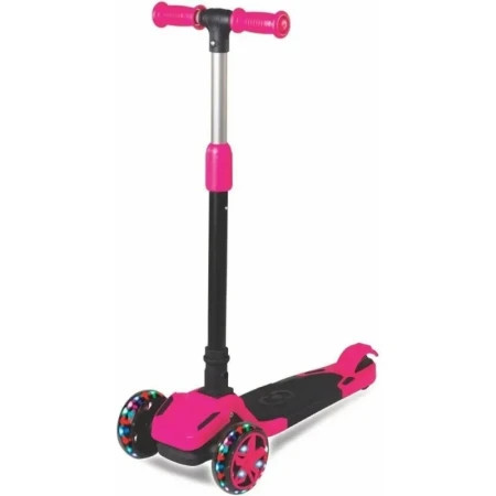 Furkan trotinet tulpar foldable scooter w/led light(pink) ( FR58925 ) - Img 1
