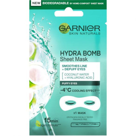 Garnier Skin Naturals Eye Tissue maska za oči protiv bora 6g coco ( 1003009710 ) - Img 1