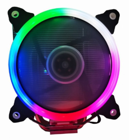 Gembird CPU-HURACAN-ARGB-X130 LED UNI kuler 150W 120mm.Fan +/-1600rpm 26dBa LGA 775/115x/1200/AMD - Img 1